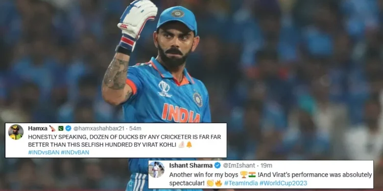 mixed-reactions-from-fans-as-virat-kohli-hits-century-against-bangladesh-in-icc-cricket-…