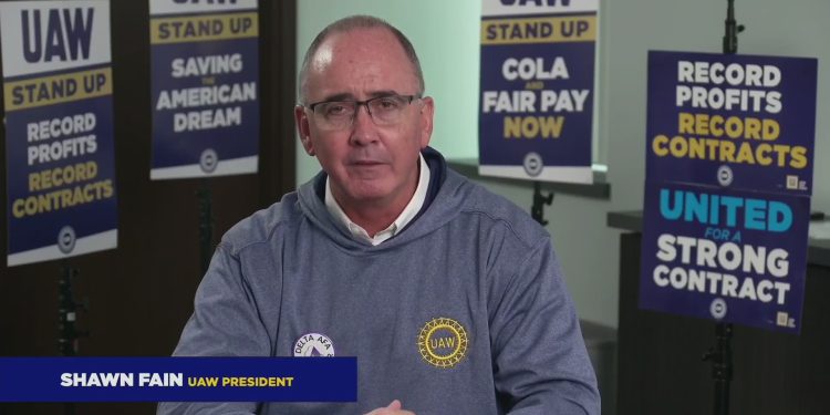 uaw-president-shawn-fain-facebook-live-update-oct.-20-–-wlns-6-news