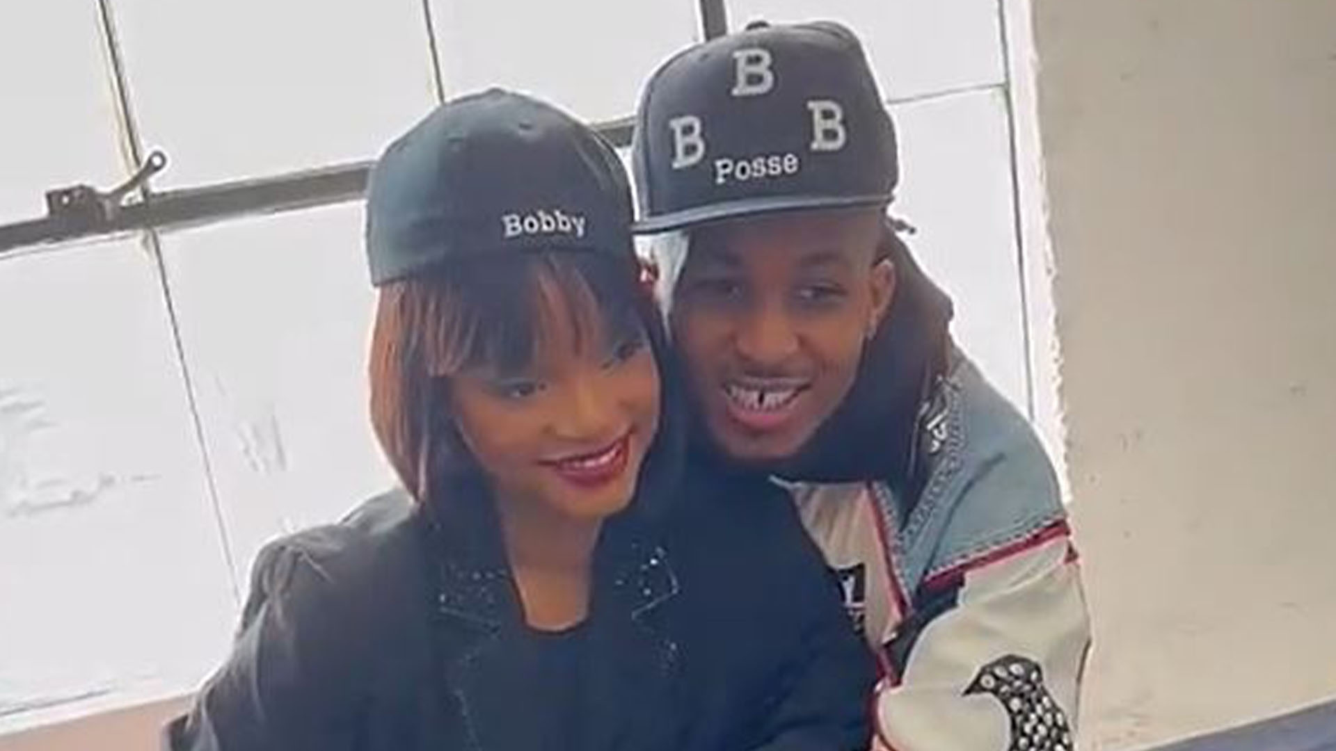 halle-bailey-hides-stomach-behind-jacket-for-whitney-houston-costume-with-boyfriend-ddg-…