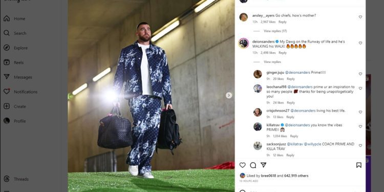 travis-kelce,-deion-sanders-exchange-compliments-on-instagram-|-9news.com