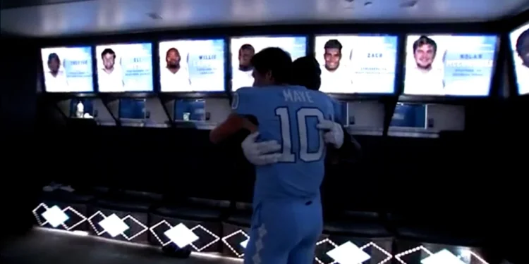 acc-huddle-unc-locker-room-on-vimeo