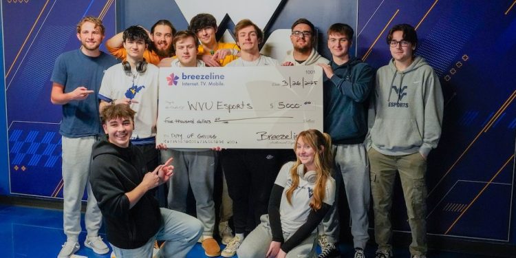 wvu-esports-receives-contribution-from-breezeline-|-e-news-|-west-virginia-university