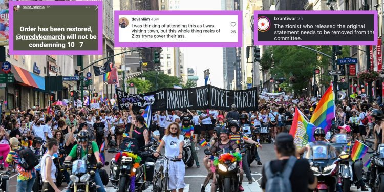 how-the-oct.-7-aftermath-splintered-the-new-york-dyke-march-–-the-forward