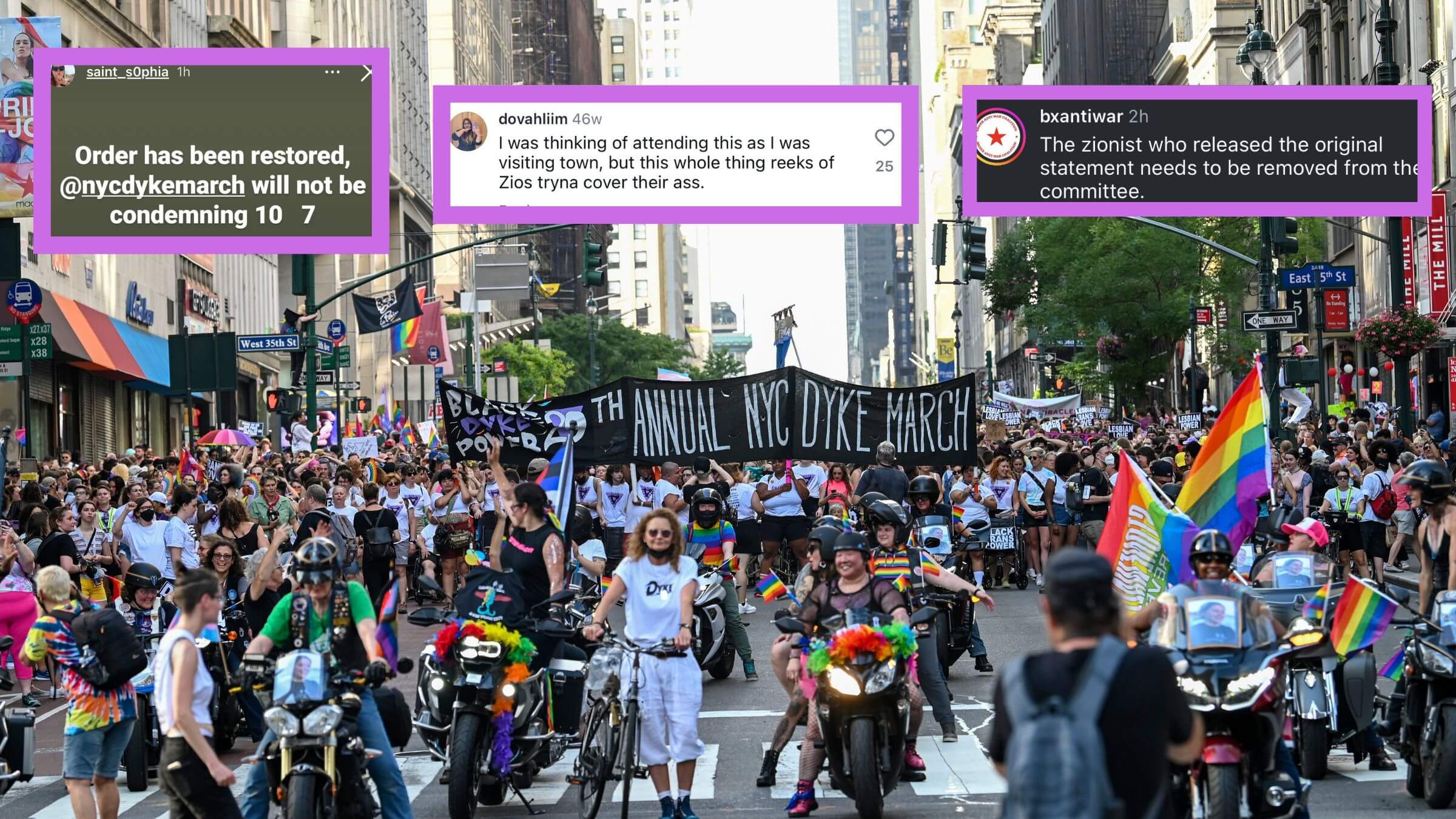 how-the-oct.-7-aftermath-splintered-the-new-york-dyke-march-–-the-forward