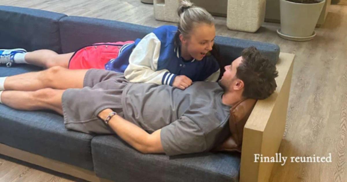 jojo-siwa-lies-on-top-of-chris-hughes-after-‘finally-reuniting’-on-holiday-|-metro-news