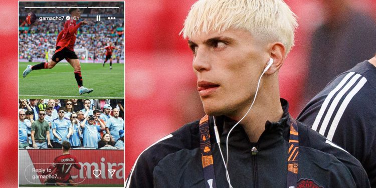 garnacho-shares-cryptic-post-before-being-left-out-of-man-utd-starting-xi-–-the-sun