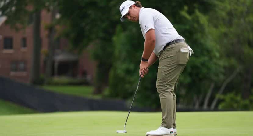 aldrich-potgieter,-pga-tour’s-youngest-player-and-biggest-hitter,-leads-rocket-classic-by-2-strokes