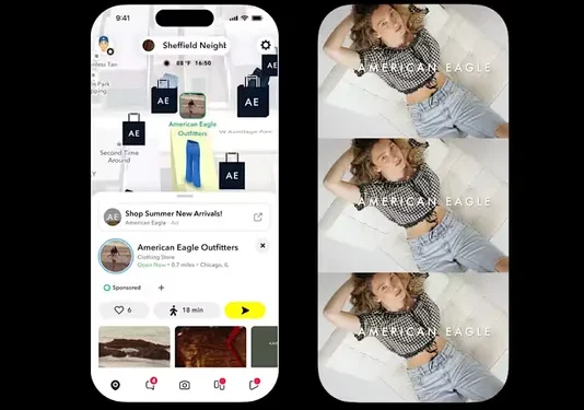 snapchat-partners-with-american-eagle-on-new-snap-map-promotion-type