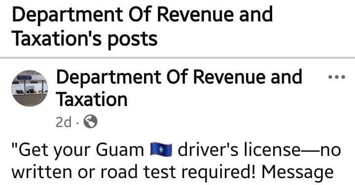 rev-and-tax:-driver’s-license-scam-resurfaces-on-facebook-|-news-|-guampdn.com