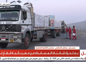 sixth-egyptian-aid-convoy-enters-gaza-carrying-food,-fuel