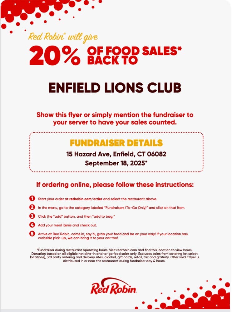 red-robin-/-enfield-lions-club-fund-raiser-monday-aug-18th!-–-patch