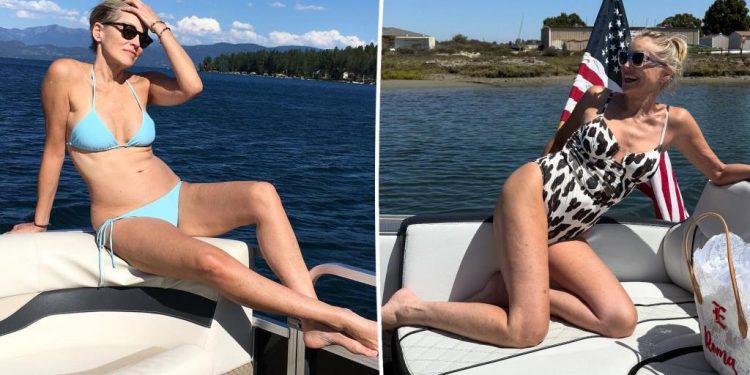 sharon-stone,-67,-models-plunging-animal-print-swimsuit-on-‘glorious’-boat-outing-–-page-six