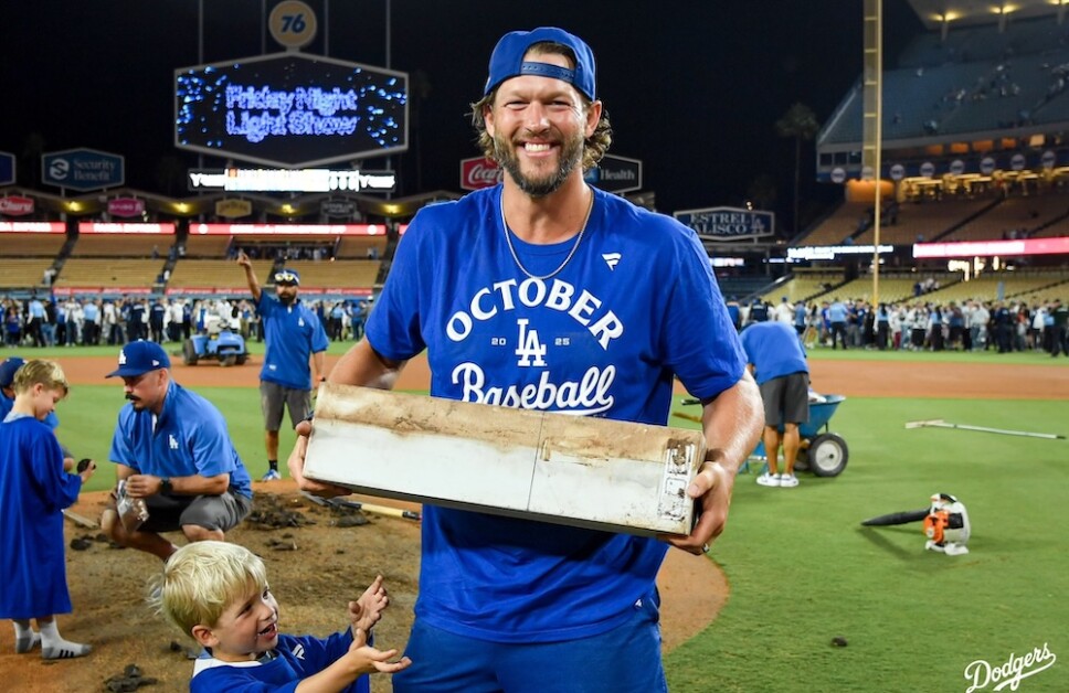 watch:-dodgers-clubhouse-toast-for-clayton-kershaw-&-clinching-spot-in-postseason