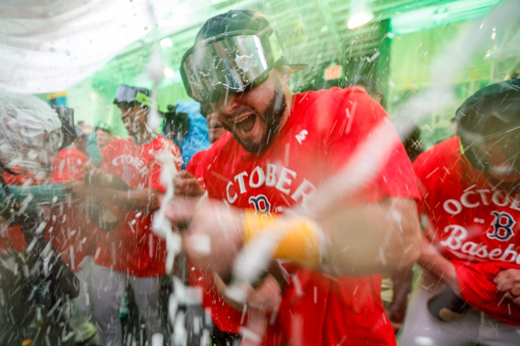 champagne,-cigars-and-no-shirts:-inside-the-red-sox-clubhouse-celebration-–-oneida-dispatch
