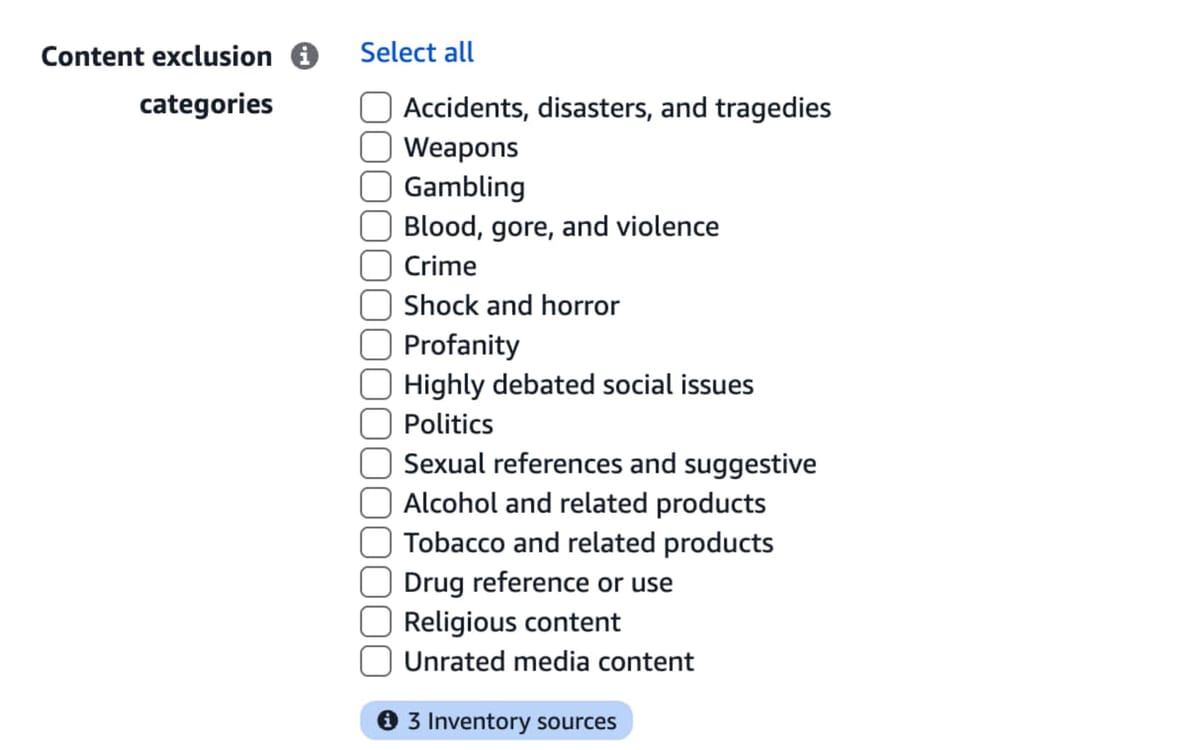 amazon-dsp-adds-content-exclusion-categories-for-brand-suitability-control-–-ppc-land