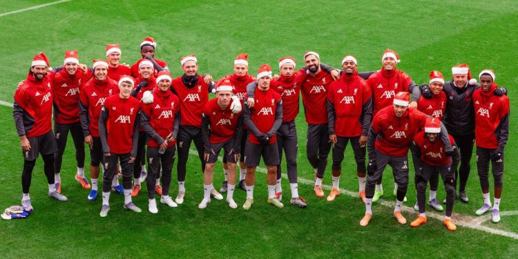 gallery:-liverpool-squad-pose-for-annual-christmas-photo
