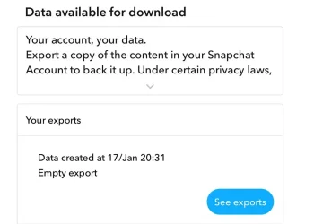 users-report-“empty-export”-error-downloading-snapchat-memories-–-piunikaweb