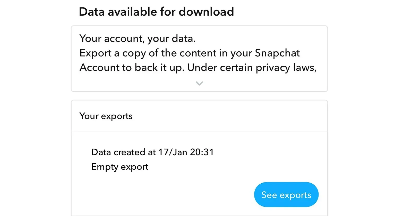 users-report-“empty-export”-error-downloading-snapchat-memories-–-piunikaweb