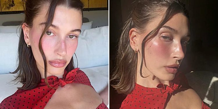 hailey-bieber-dons-pretty-polka-dot-dress-for-instagram-selfies-–-yahoo