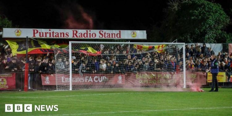 banbury-united-fundraises-for-roof-repairs-after-postponements-–-bbc-news