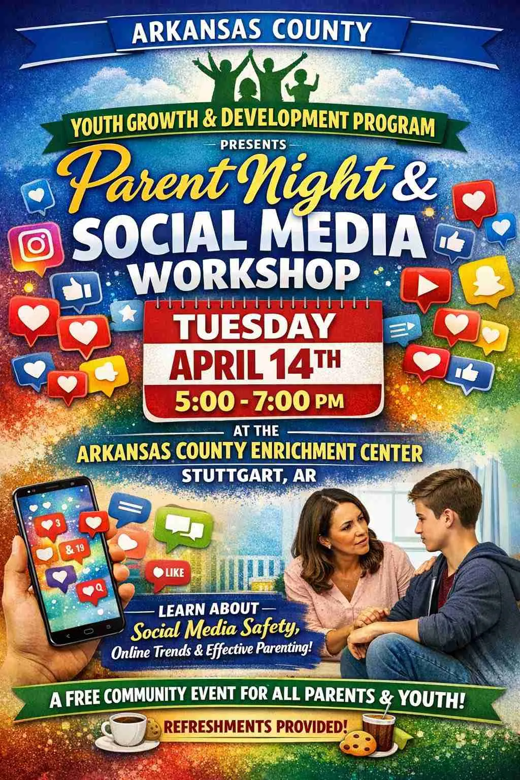arkansas-county-youth-growth-and-development-program-to-host-free-social-media-safety-…