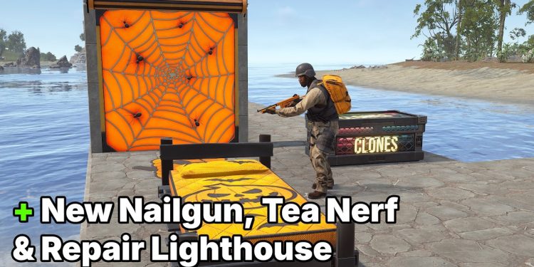 twitch-drops-(base-invaders-halloween)-+-tea-nerf,-lighthouse-repair-&-new-nailgun-model